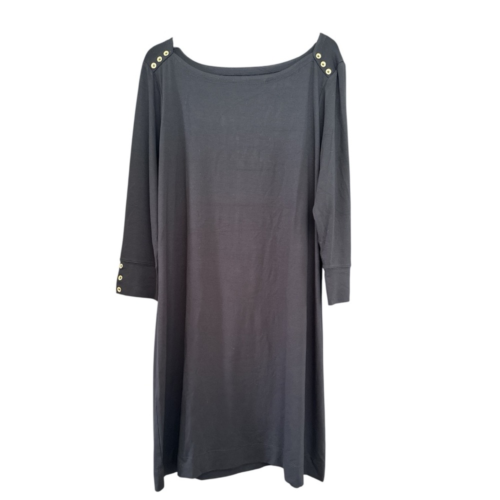 Lilly Pulitzer XXL black jersey knit dress EUC C0002